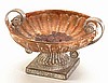 Ceramic Antique-Finish Rose Compote